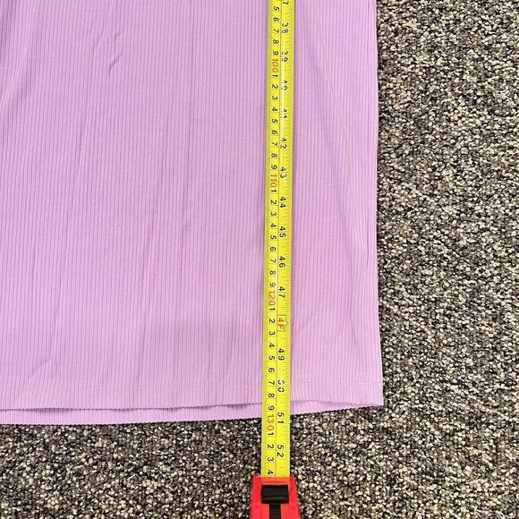 L*Space Nico Cutout Maxi Dress in Lavender Size Large Stretch Side Slit Ribbed - Picture 7 of 11